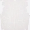 Topwear>CECILIE BAHNSEN top smanicato Alfie in organza ricamata Bianco