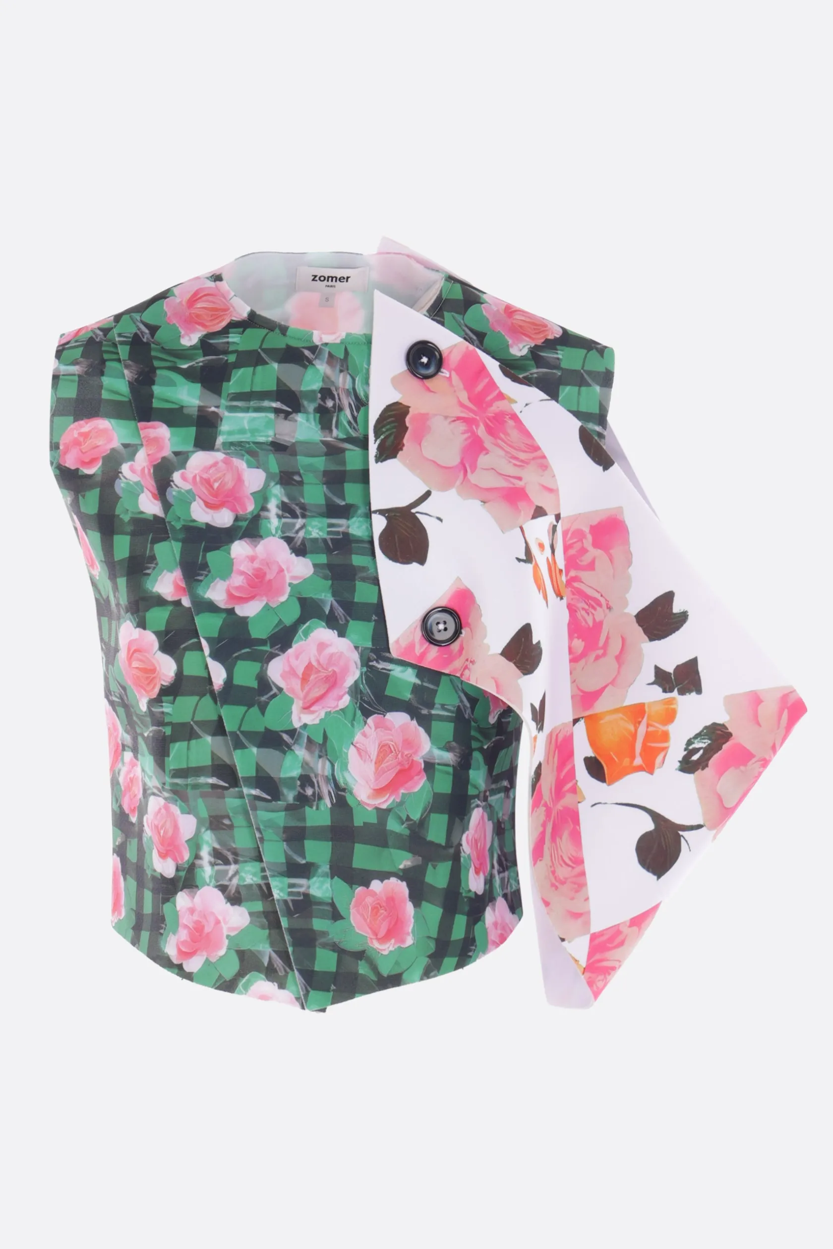 Topwear>ZOMER top smanicato Antony in neoprene stampato Multicolor