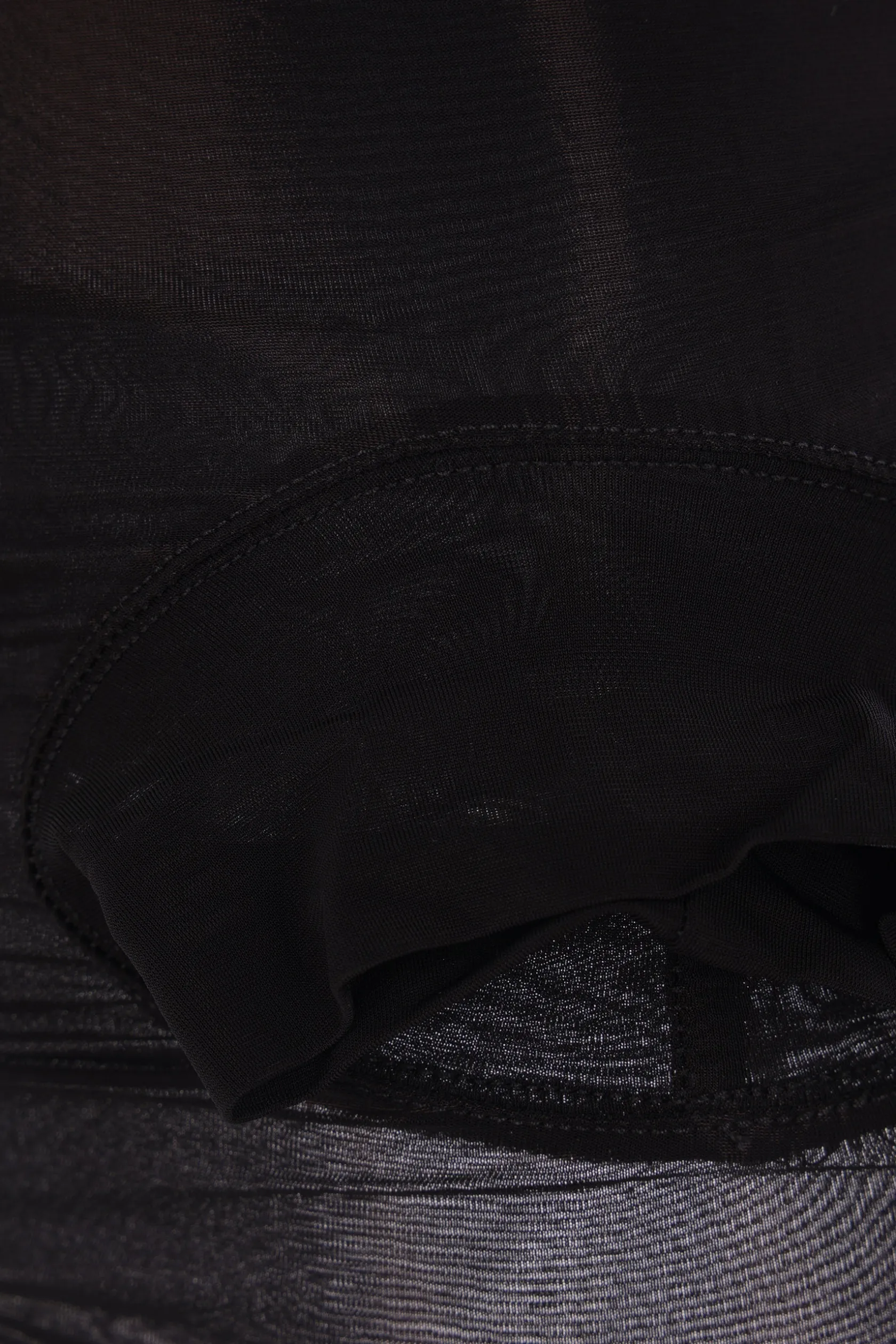 Topwear>RICK OWENS top smanicato Hollywood Banana in jersey stretch Nero