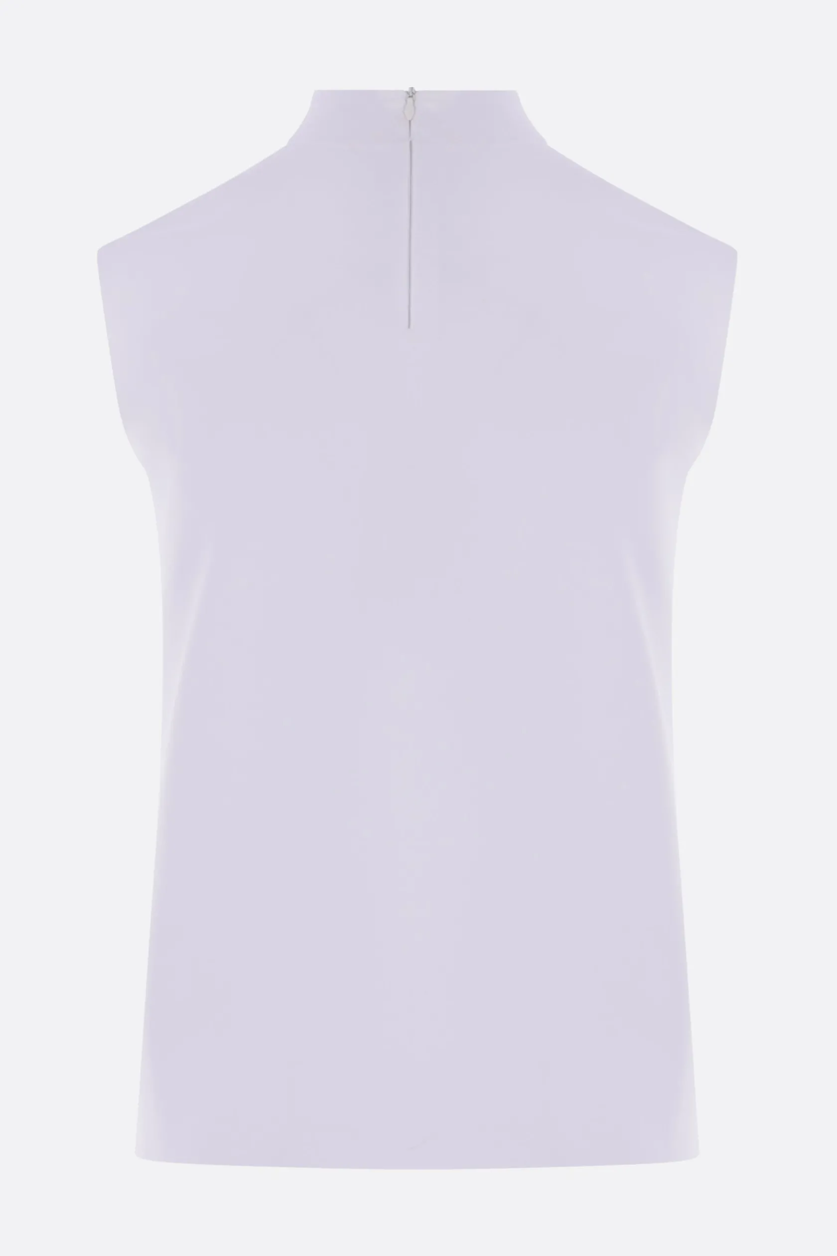 Topwear>PLAN C top smanicato in jersey stretch Bianco
