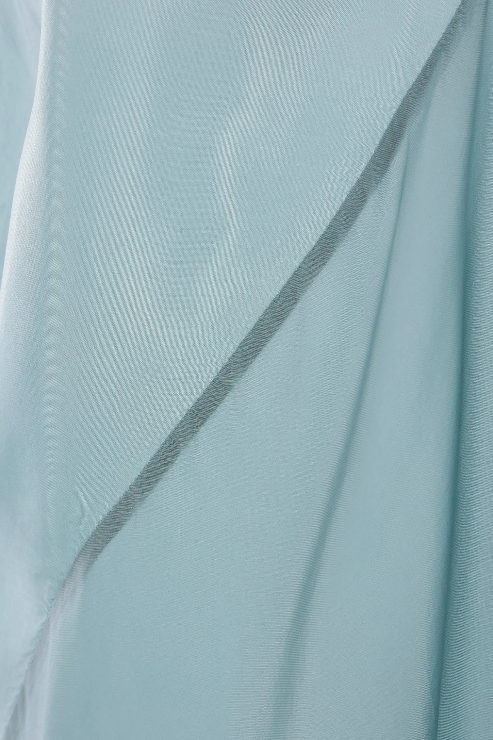 Topwear>RICK OWENS top smanicato Kite in cupro Blu