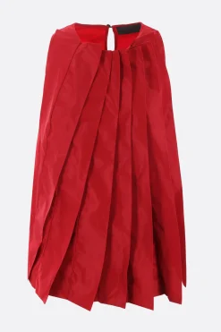 Topwear>MARIA CALDERARA top smanicato Origami in taffetà Rosso