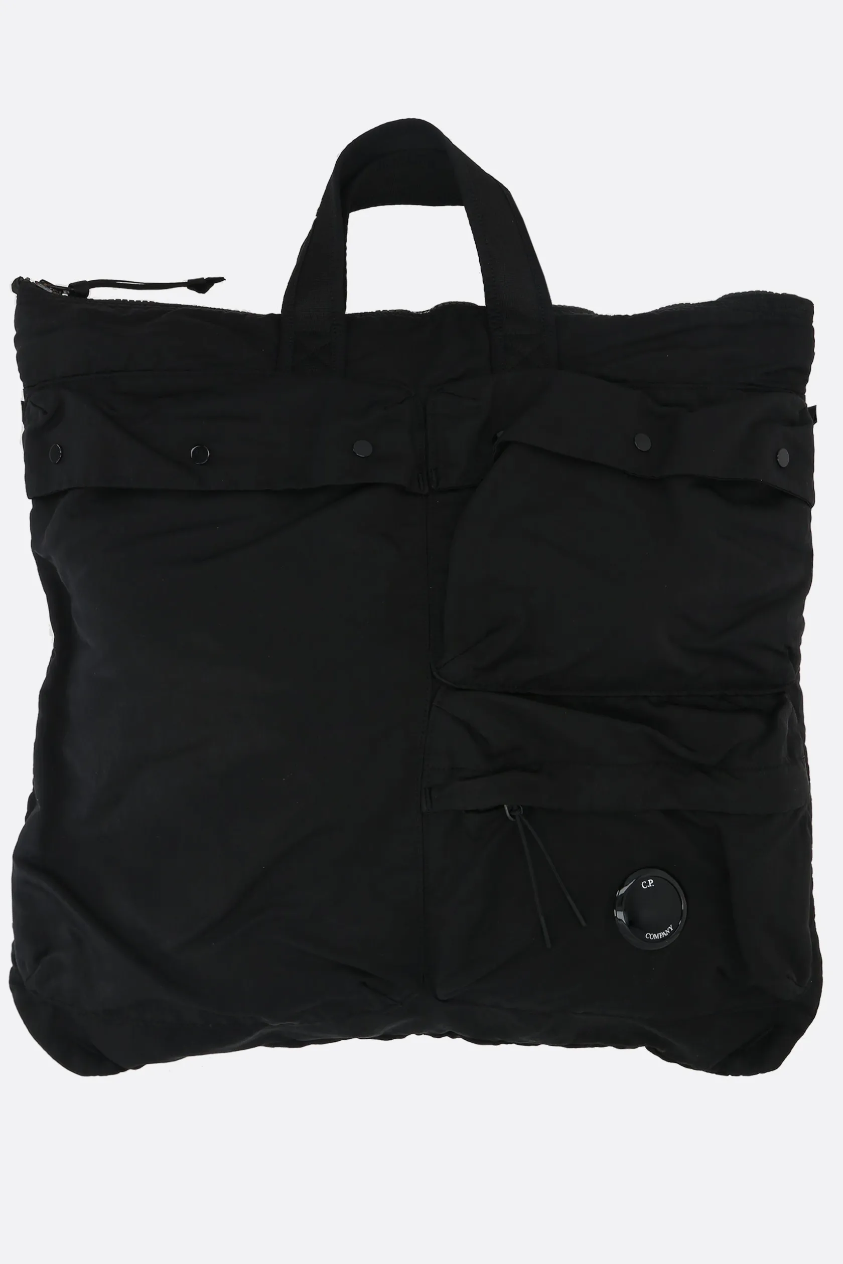 Borse A Mano>C.P. COMPANY tote B Lens in nylon Nero