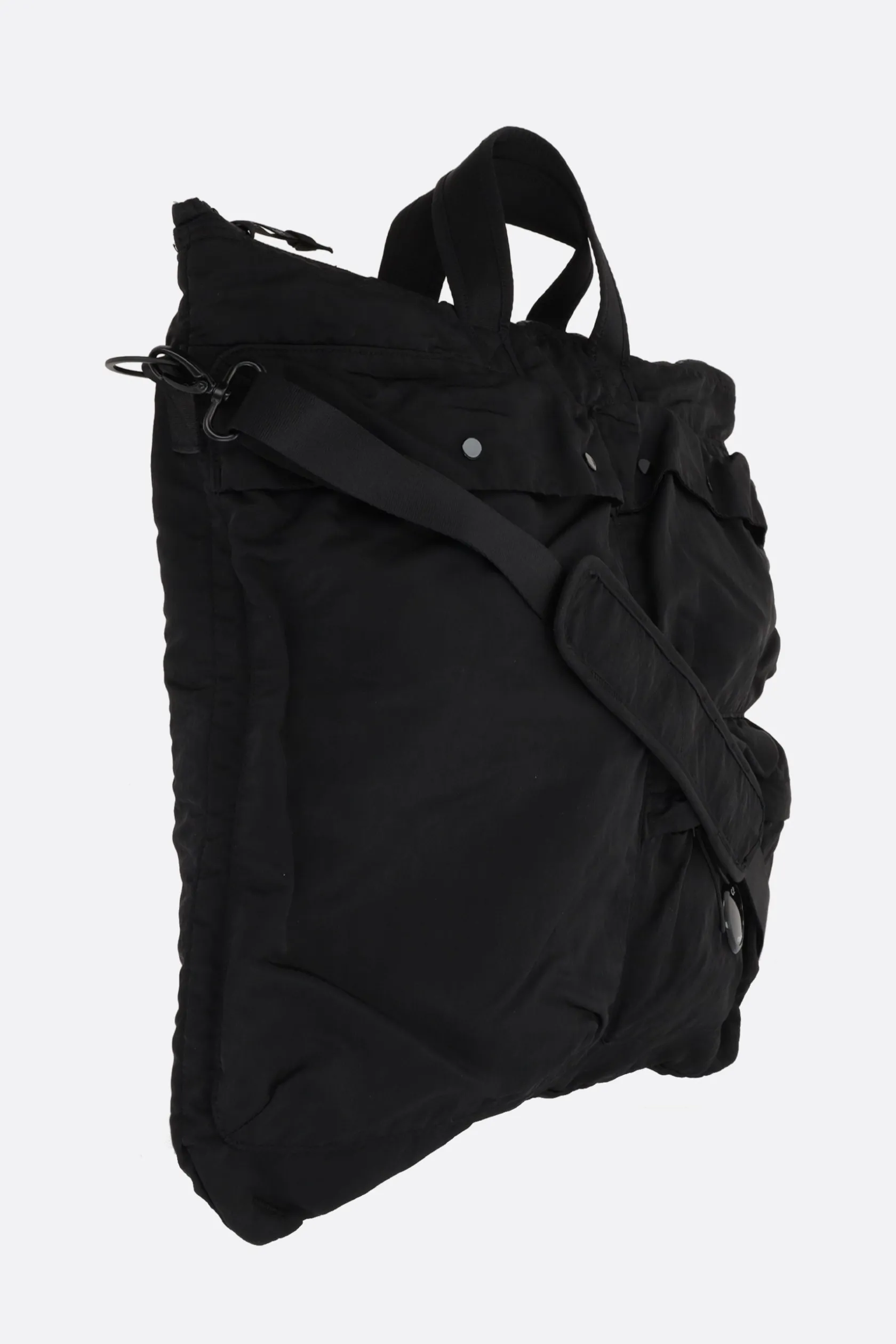 Borse A Mano>C.P. COMPANY tote B Lens in nylon Nero