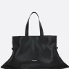 Borse A Mano>MELITTA BAUMEISTER tote Pointy Weekender in pelle liscia Nero