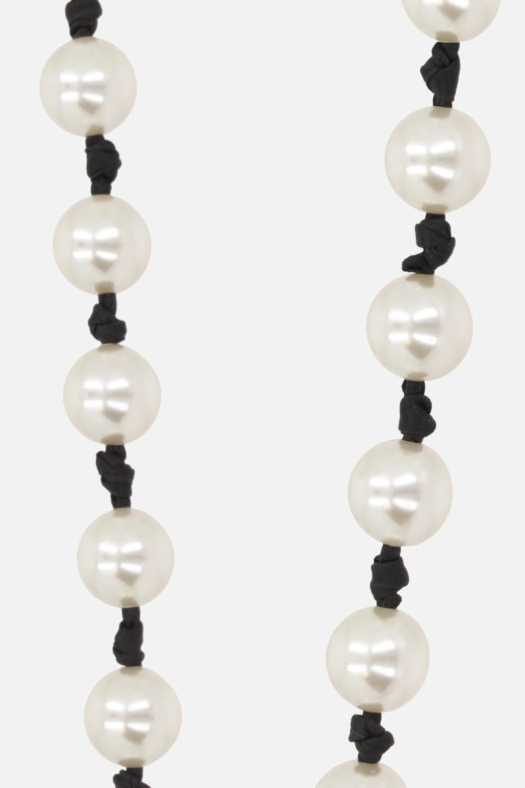 Piccola Pelletteria>MAISON MICHEL tracolla Martine con perle Bianco