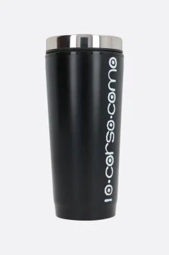 Lifestyle>10 CORSO COMO travel mug in acciaio inossidabile stampa logo Nero