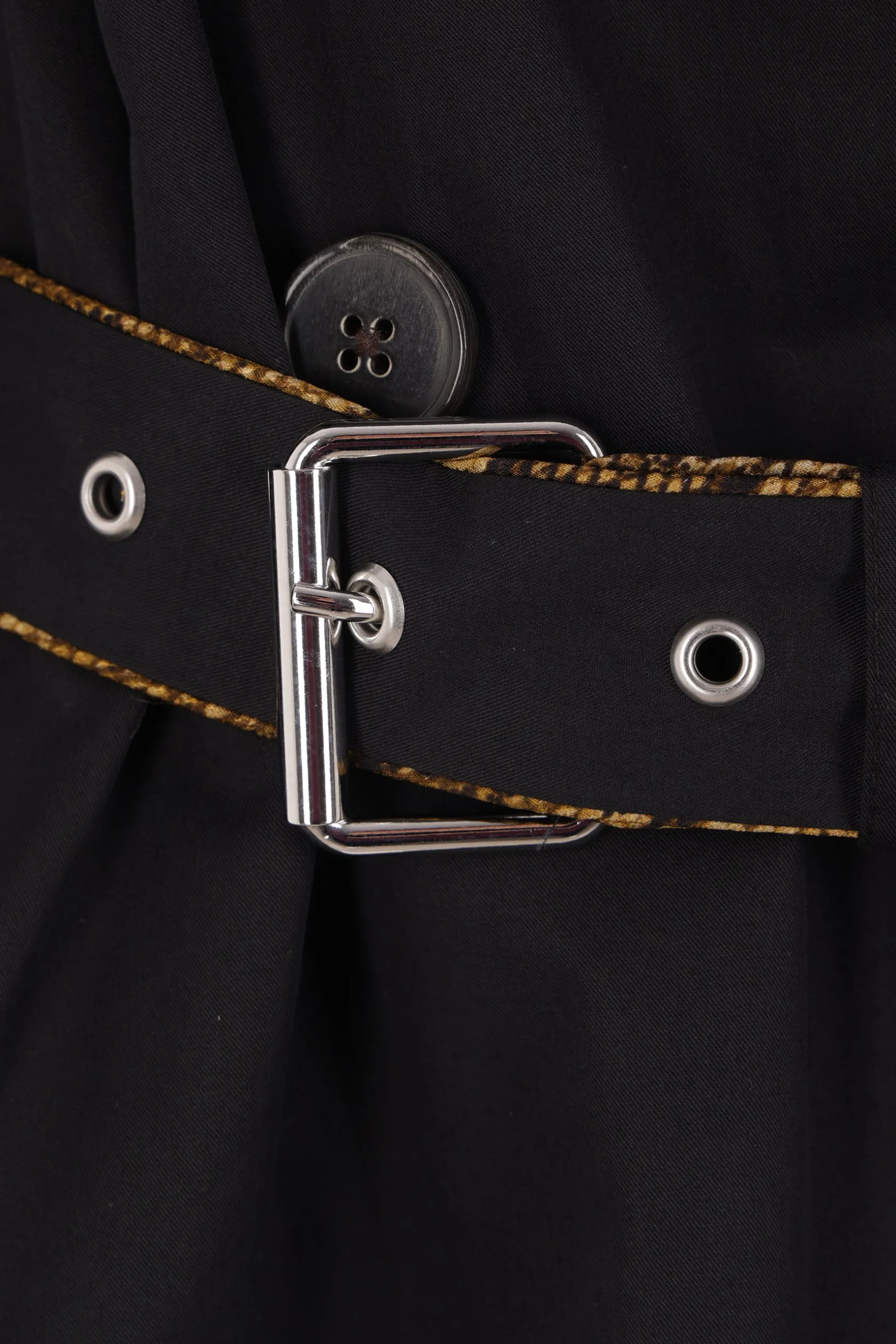 Capispalla>DRIES VAN NOTEN trench corto Risto in cotone Nero