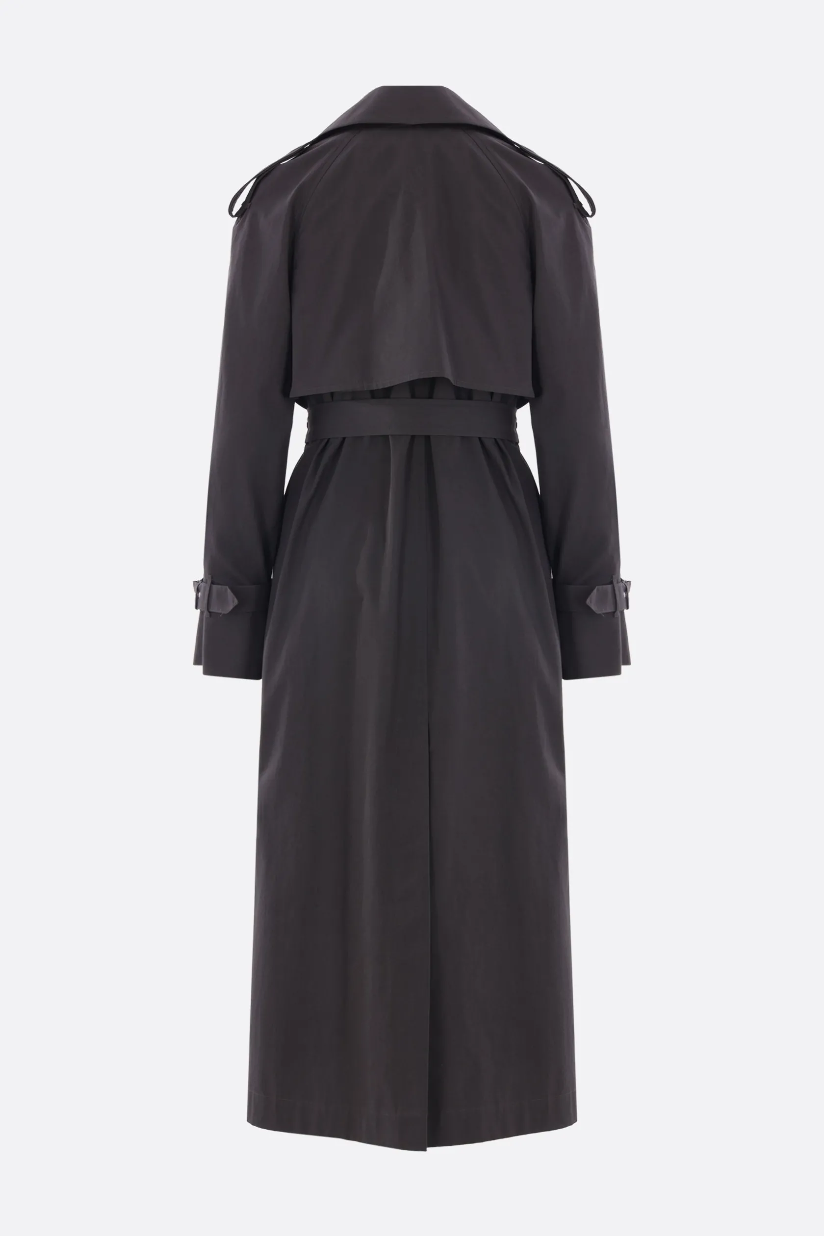 Capispalla>DRIES VAN NOTEN trench doppiopetto Risto in cotone Grigio