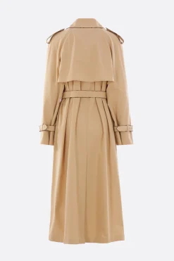 Capispalla>DRIES VAN NOTEN trench doppiopetto Risto in cotone Neutro