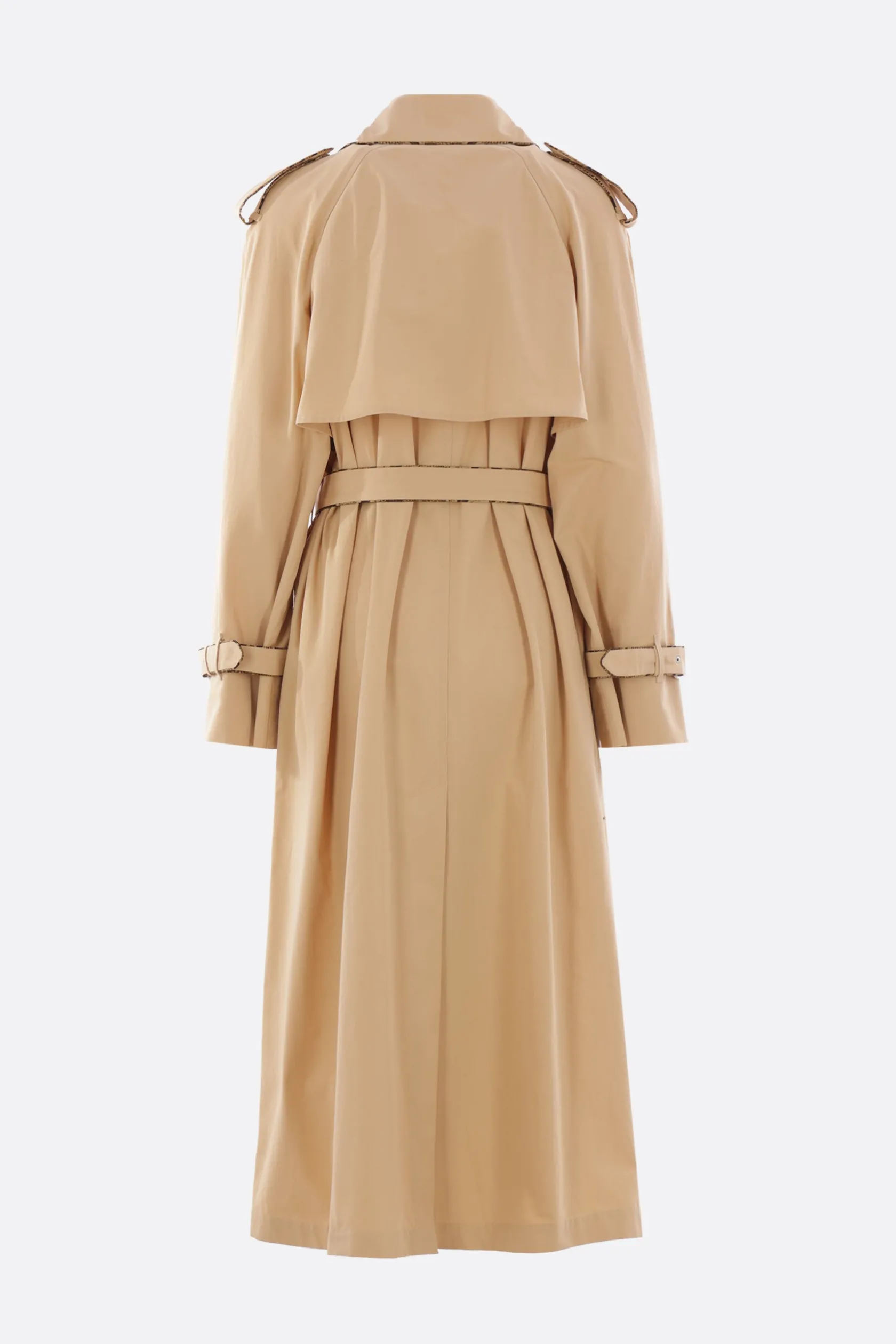 Capispalla>DRIES VAN NOTEN trench doppiopetto Risto in cotone Neutro