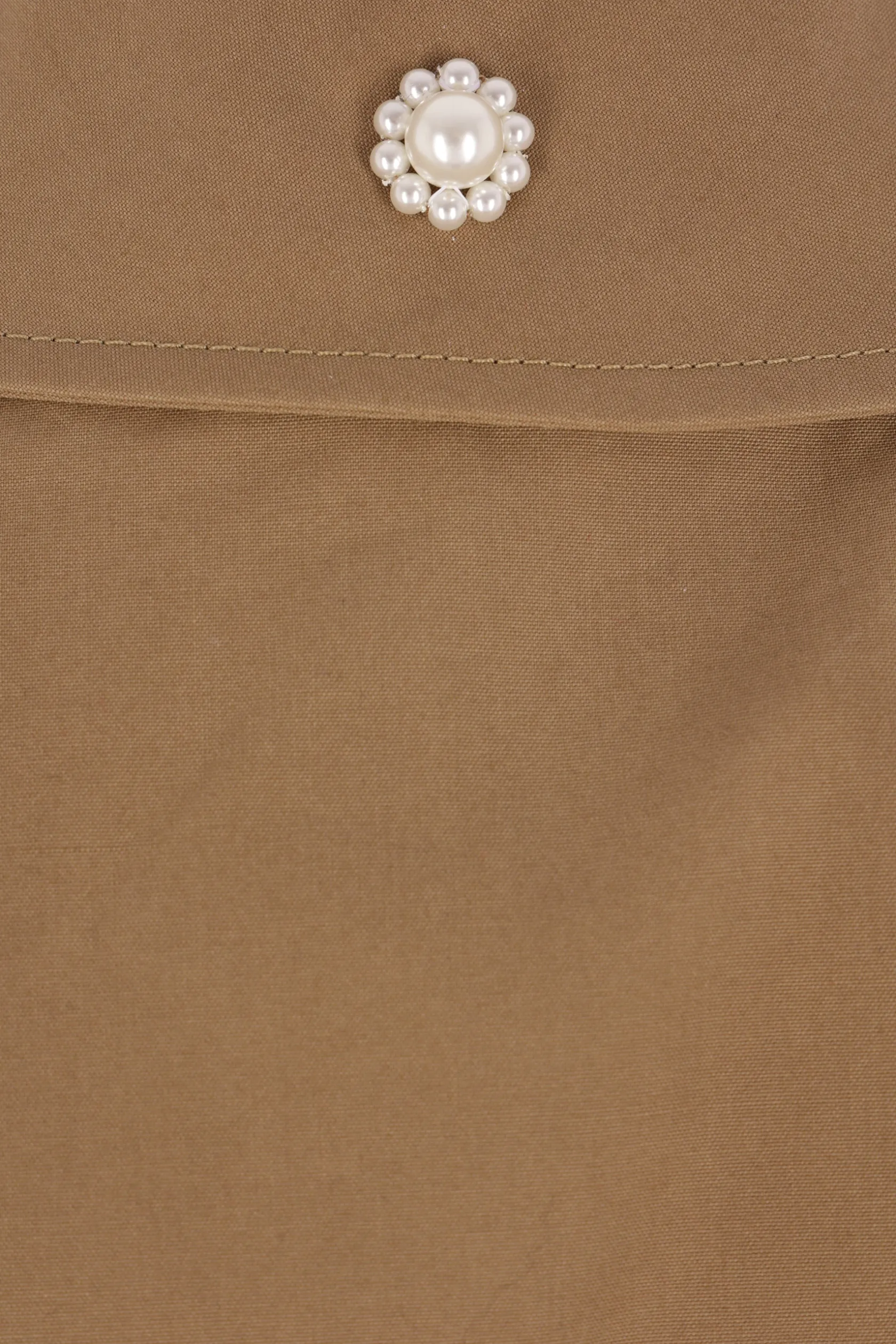 Capispalla>SIMONE ROCHA trench in cotone con ricamo Daisy Grigio