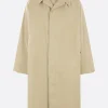 Capispalla>MAISON MARGIELA trench in gabardine con inserto a camicia Neutro