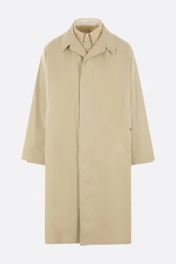 Capispalla>MAISON MARGIELA trench in gabardine con inserto a camicia Neutro