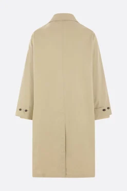 Capispalla>MAISON MARGIELA trench in gabardine con inserto a camicia Neutro