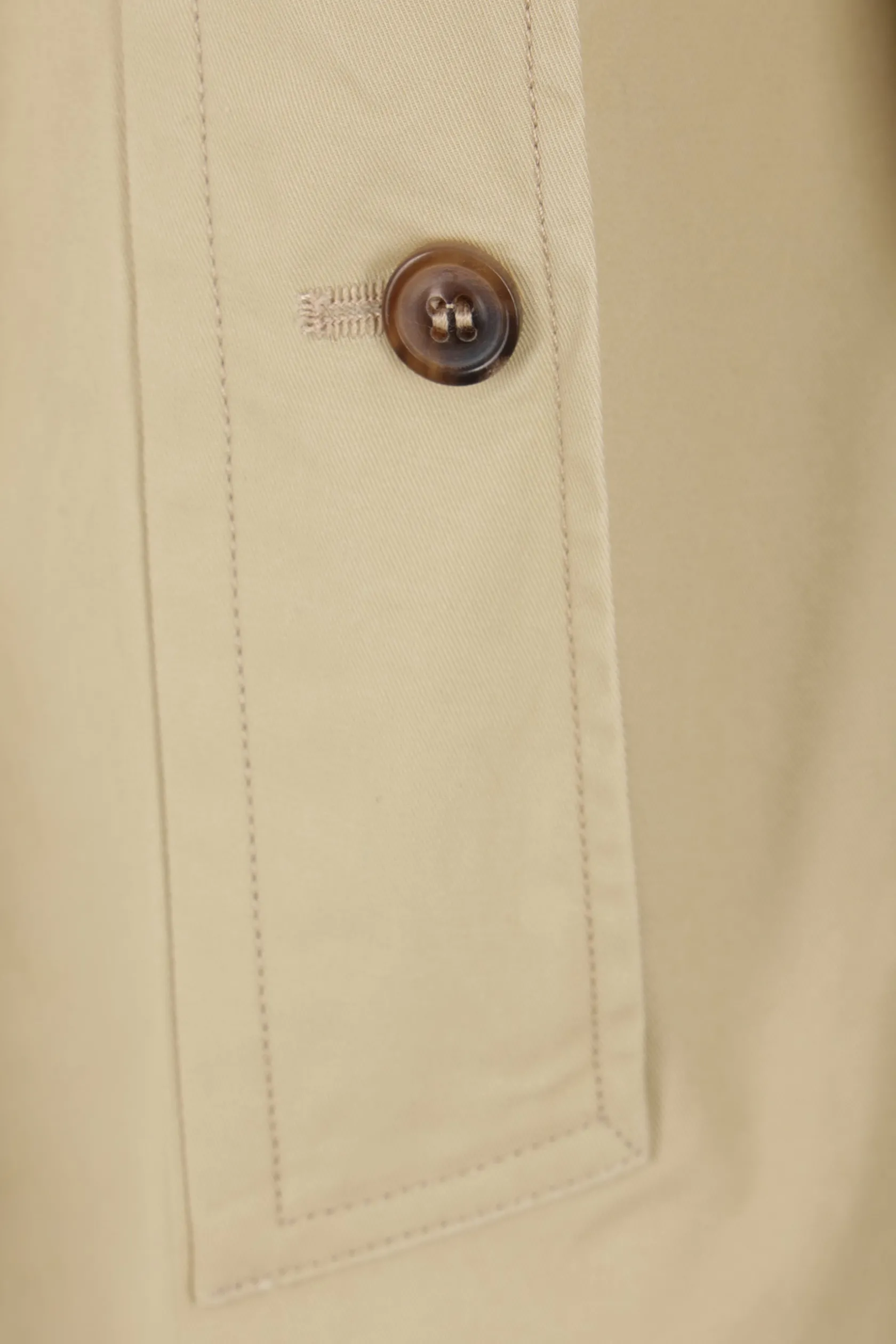 Capispalla>MAISON MARGIELA trench in gabardine con inserto a camicia Neutro