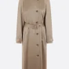 Capispalla>10 CORSO COMO trench monopetto in envers satin Neutro