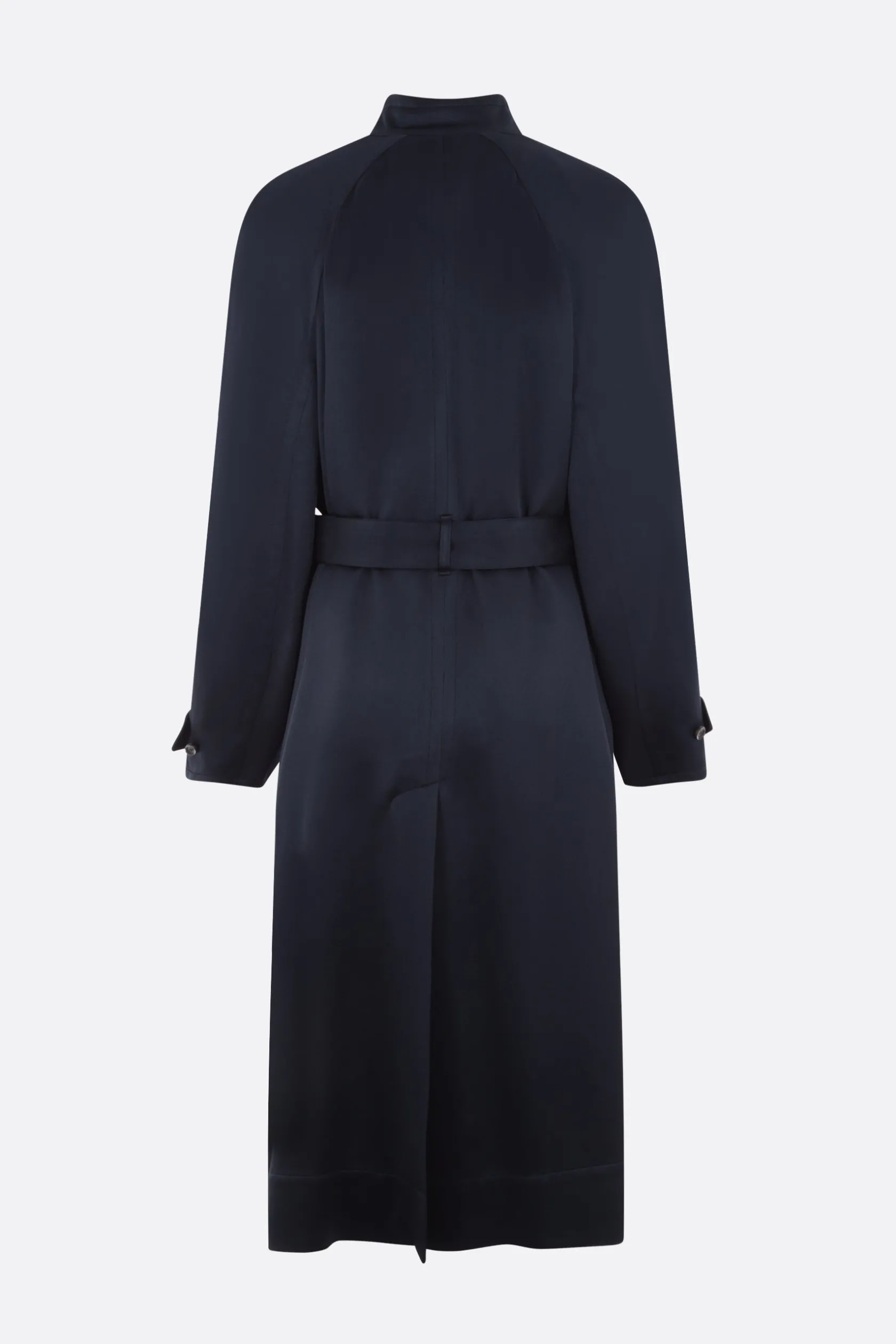 Capispalla>10 CORSO COMO trench monopetto in envers satin Blu