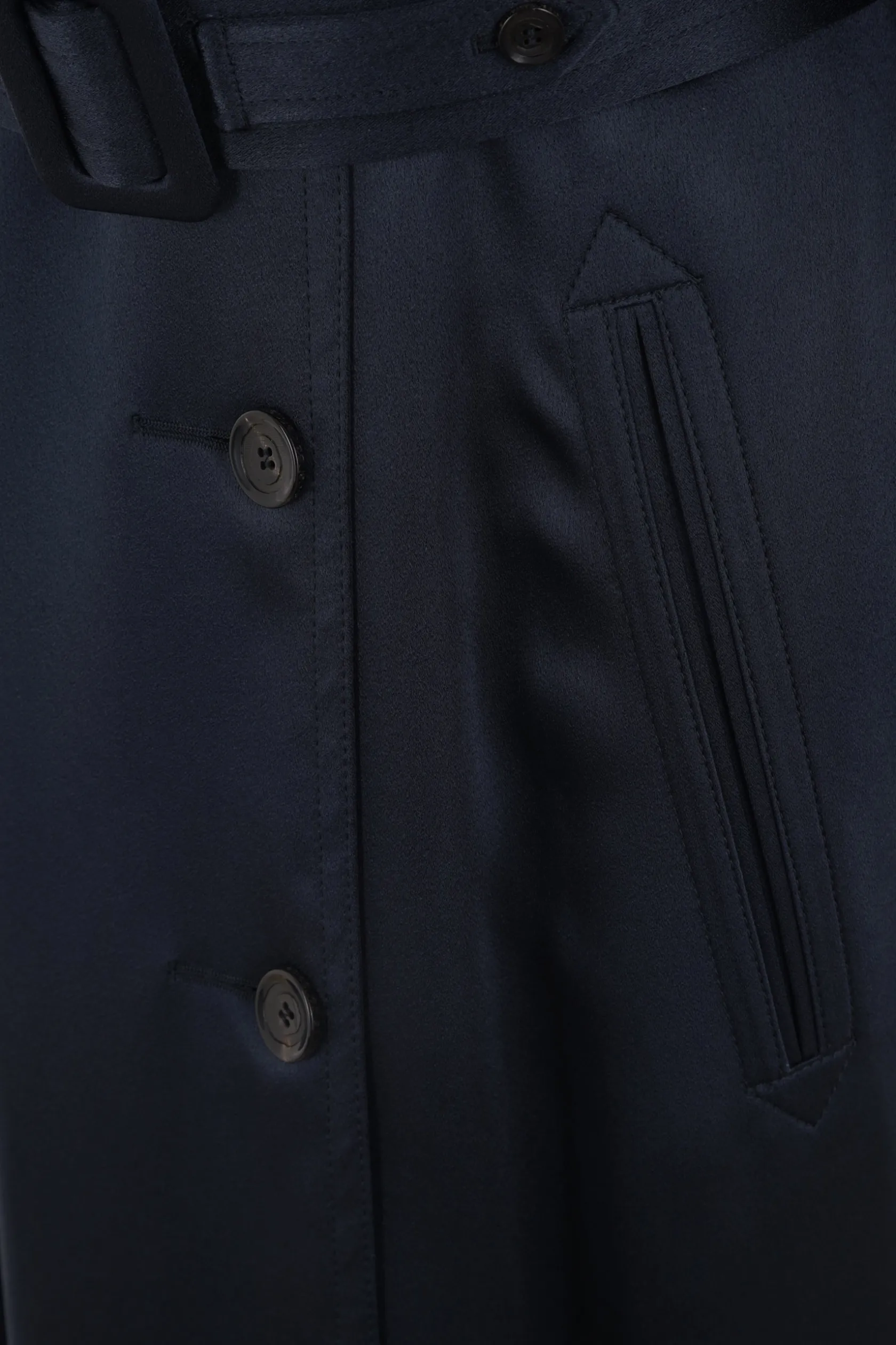 Capispalla>10 CORSO COMO trench monopetto in envers satin Blu