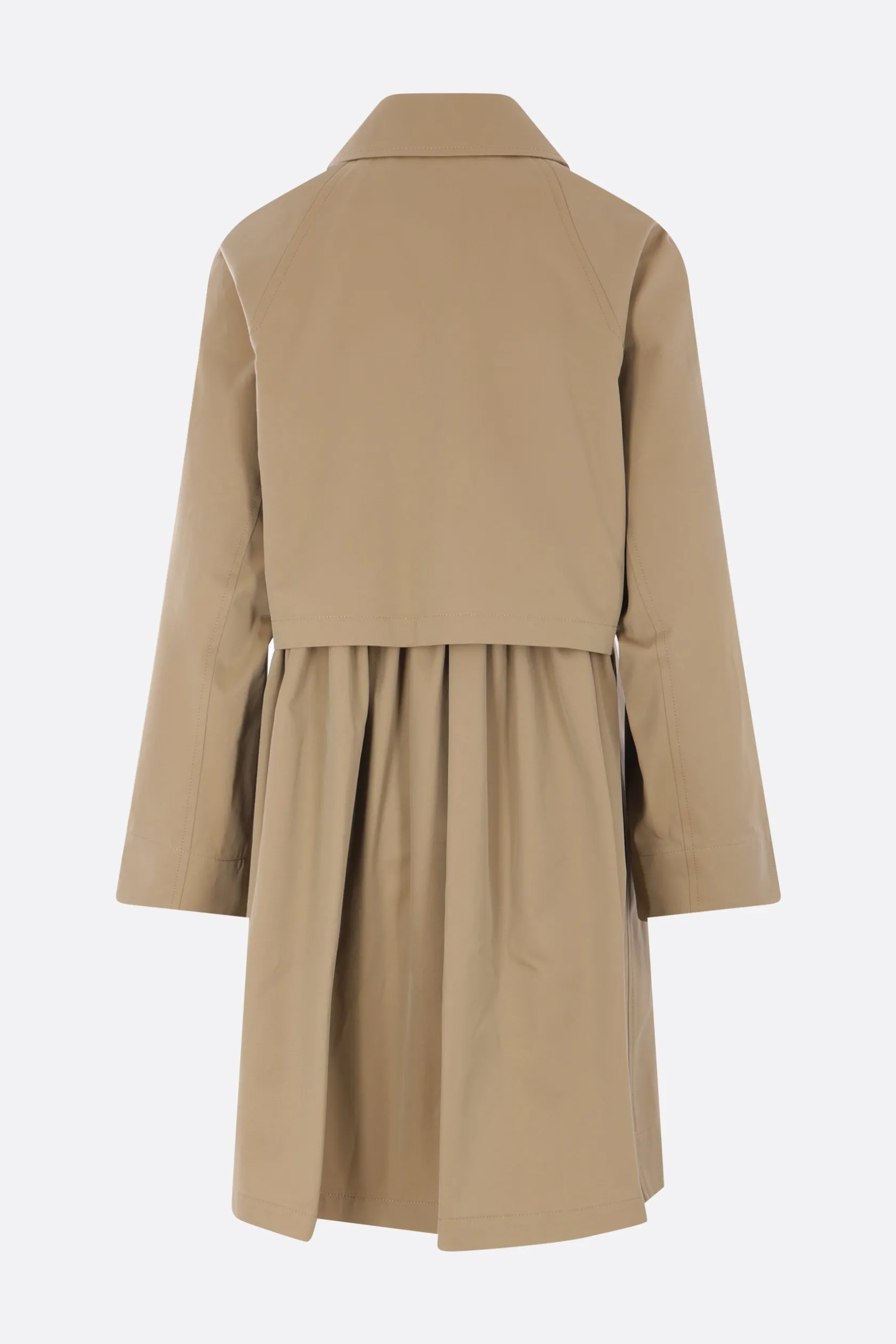 Capispalla>UNDERCOVER trench monopetto in gabardine Neutro