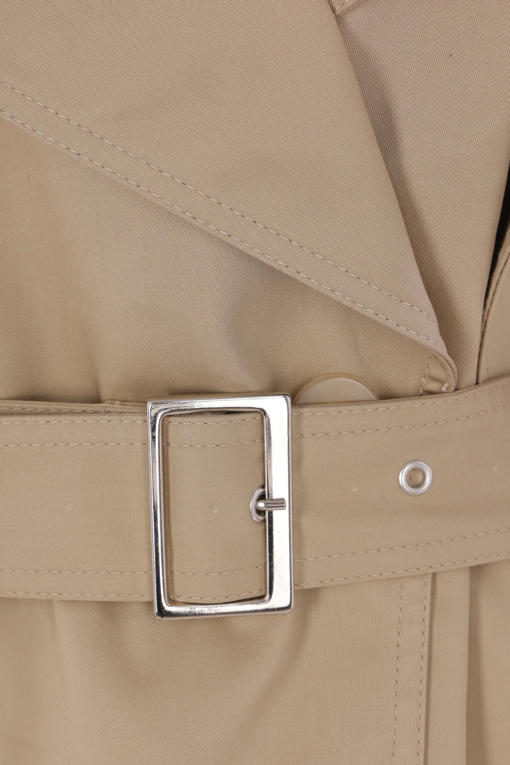 Capispalla>NICCOLÒ PASQUALETTI trench oversize Cavo in twill Neutro