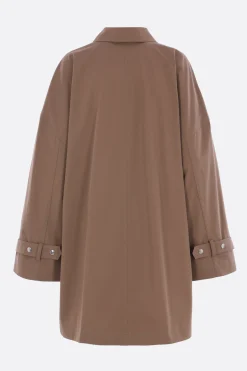 Capispalla>TOTEME trench oversize in cotone Marrone