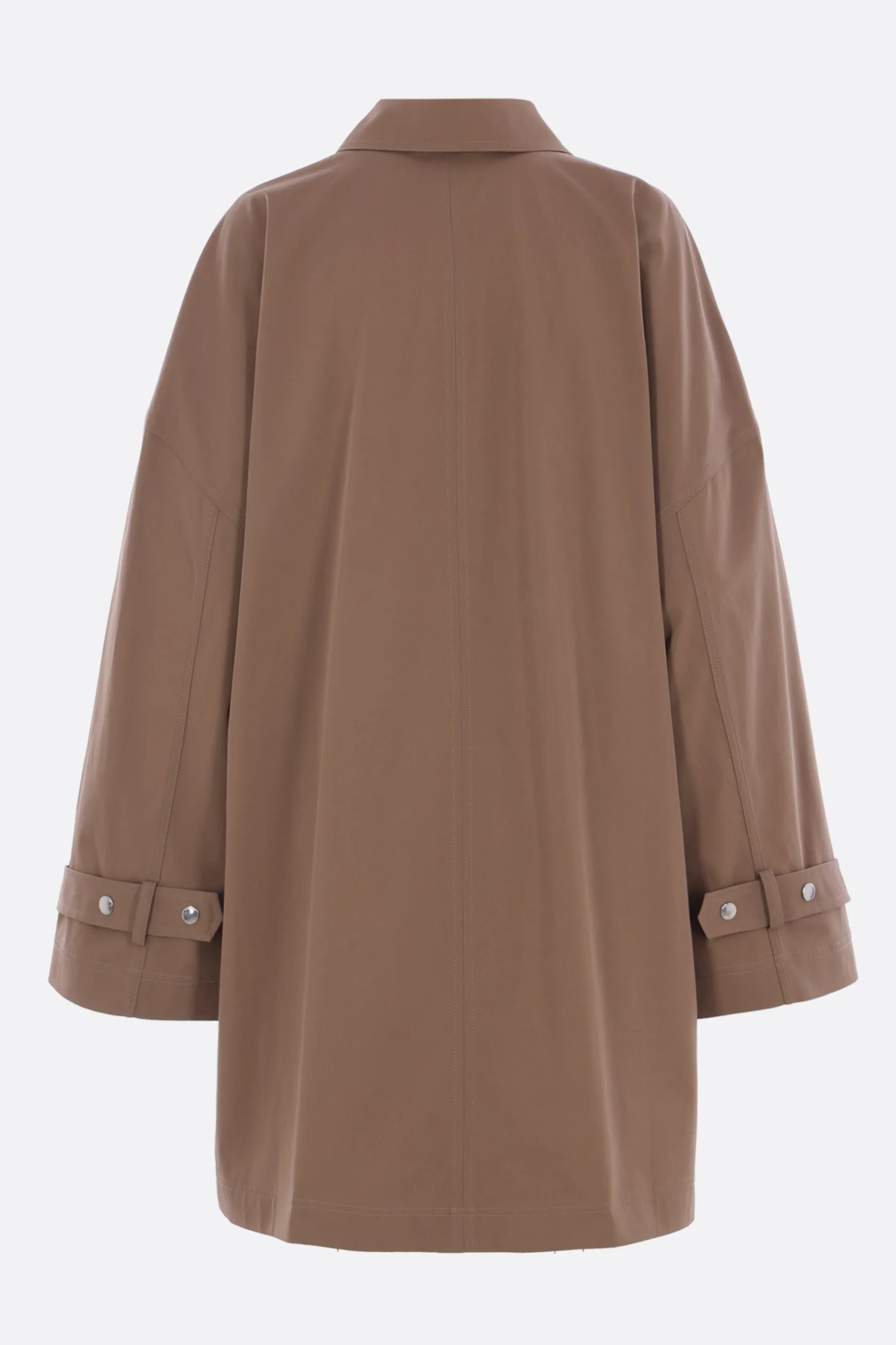 Capispalla>TOTEME trench oversize in cotone Marrone