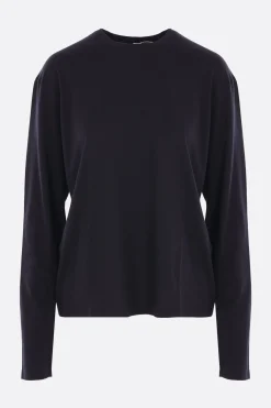 Topwear>TOTEME t-shirt a maniche lunghe in jerset Nero