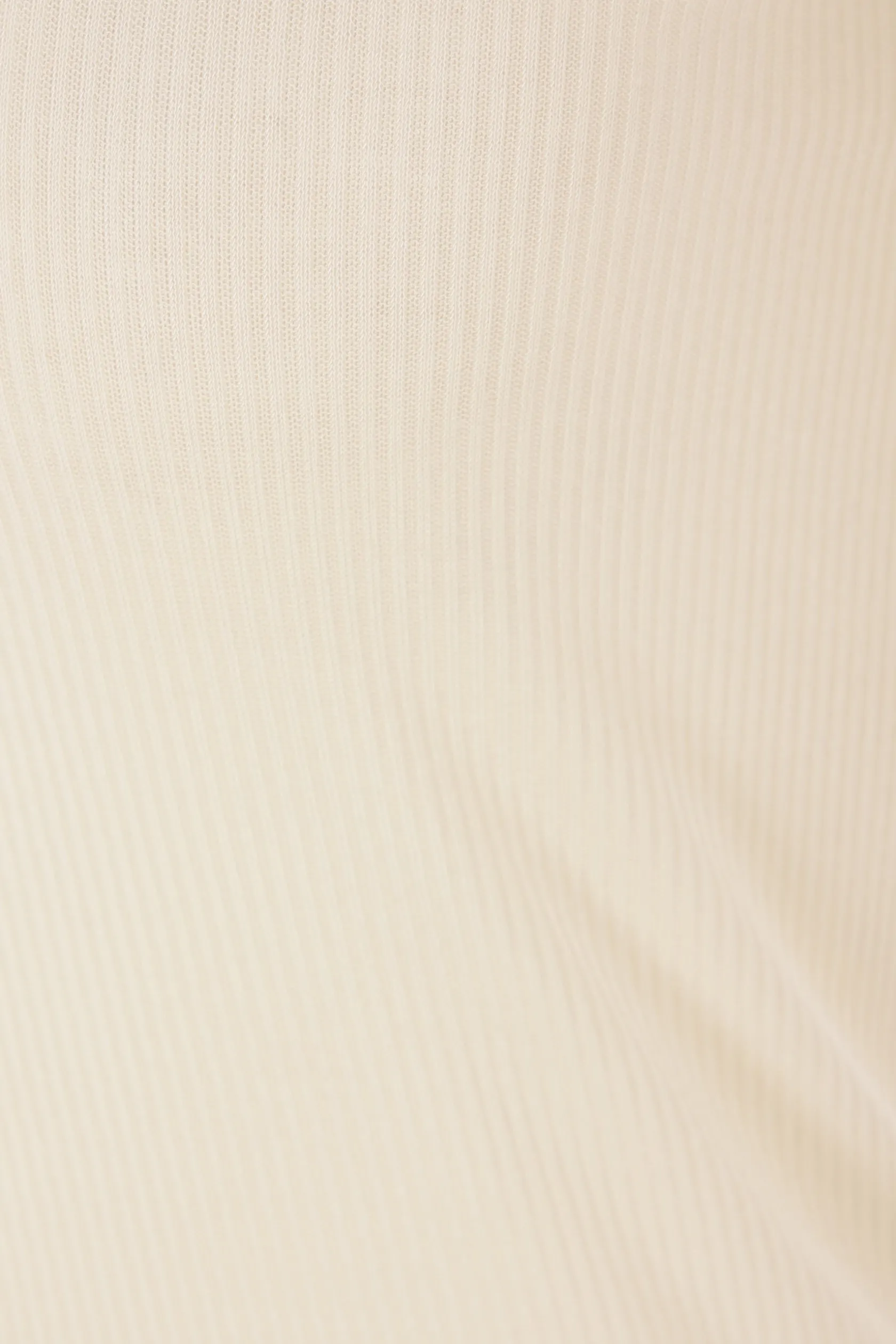 Topwear>RICK OWENS t-shirt a maniche lunghe in jersey a costine Bianco