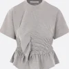 Topwear>CECILIE BAHNSEN t-shirt Ace in jersey Grigio