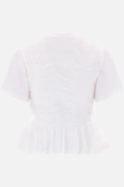 Topwear>CECILIE BAHNSEN t-shirt Ace in jersey Bianco