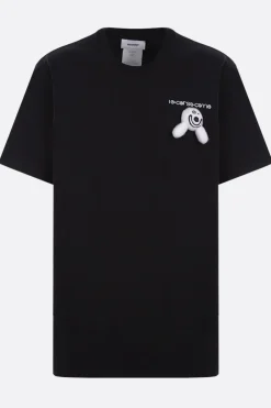 Topwear>DOUBLET X 10 CORSO COMO t-shirt 10CC Smiley in cotone Nero