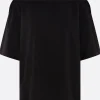 Topwear>LEMAIRE t-shirt Foulard in jersey Nero