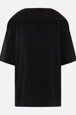 Topwear>LEMAIRE t-shirt Foulard in jersey Nero