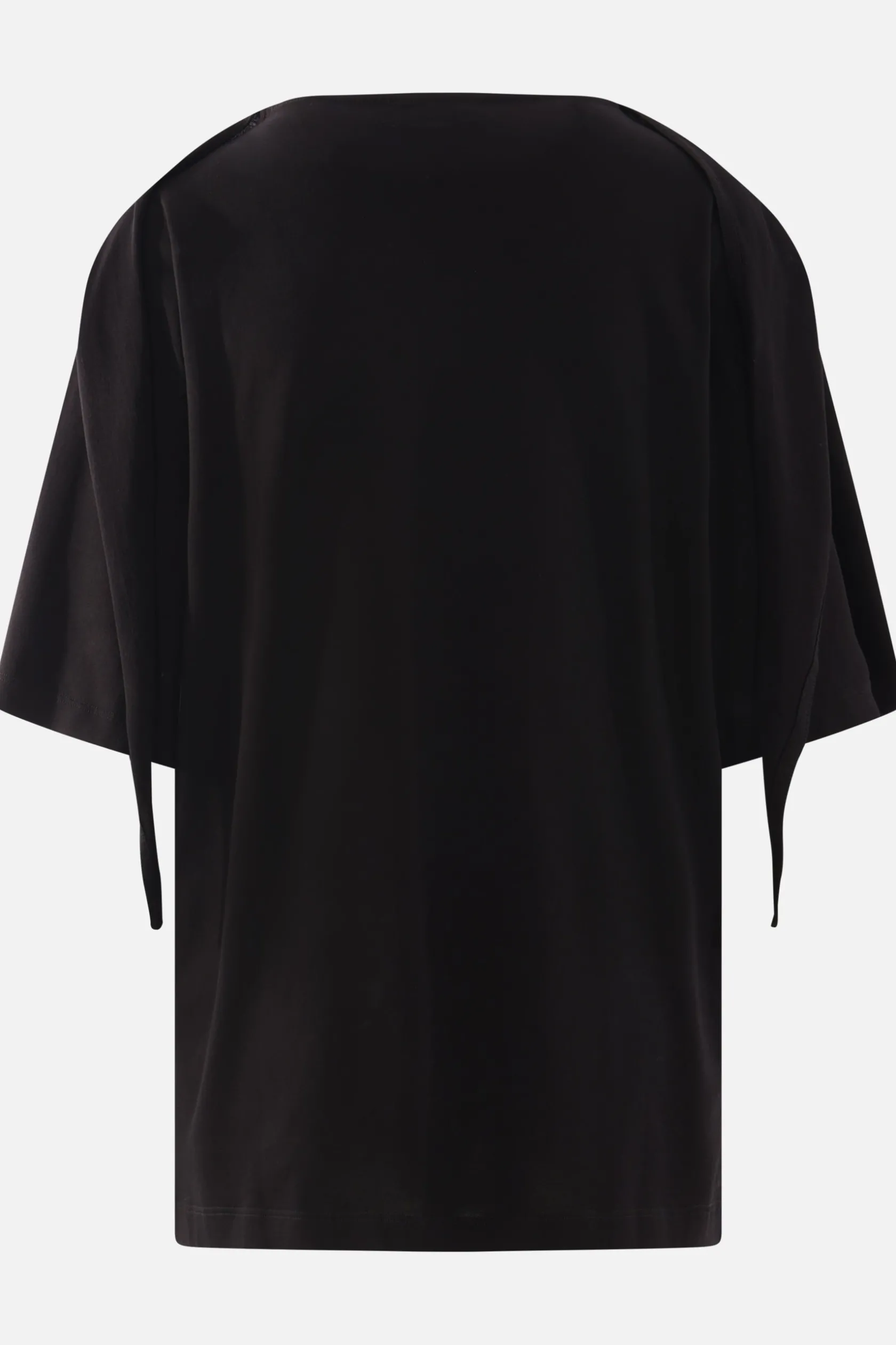 Topwear>LEMAIRE t-shirt Foulard in jersey Nero