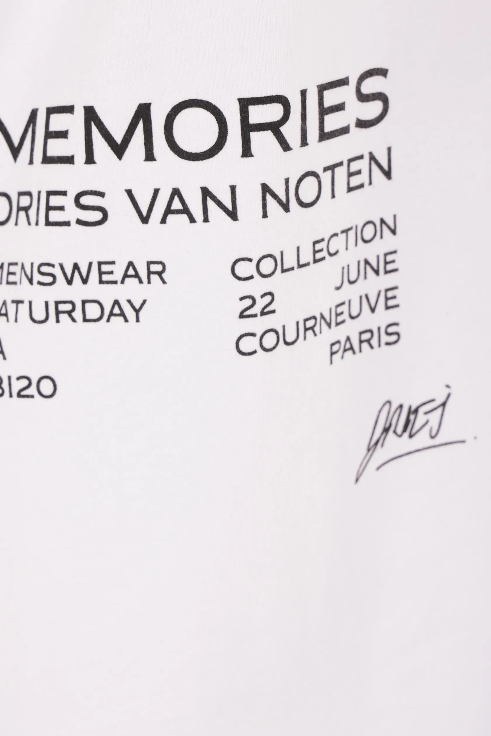 Topwear>DRIES VAN NOTEN t-shirt Heer in cotone Bianco