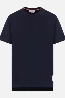 Topwear>THOM BROWNE t-shirt in cotone Blu