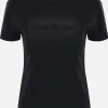 Topwear>ACNE STUDIOS t-shirt in cotone con ricamo logo Nero