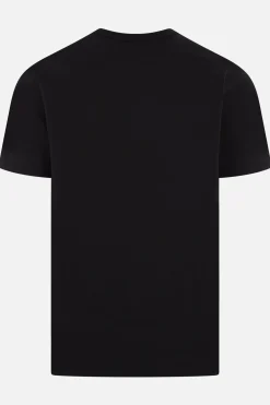 Topwear>COMME DES GARÇONS PLAY t-shirt in cotone patch Heart Nero