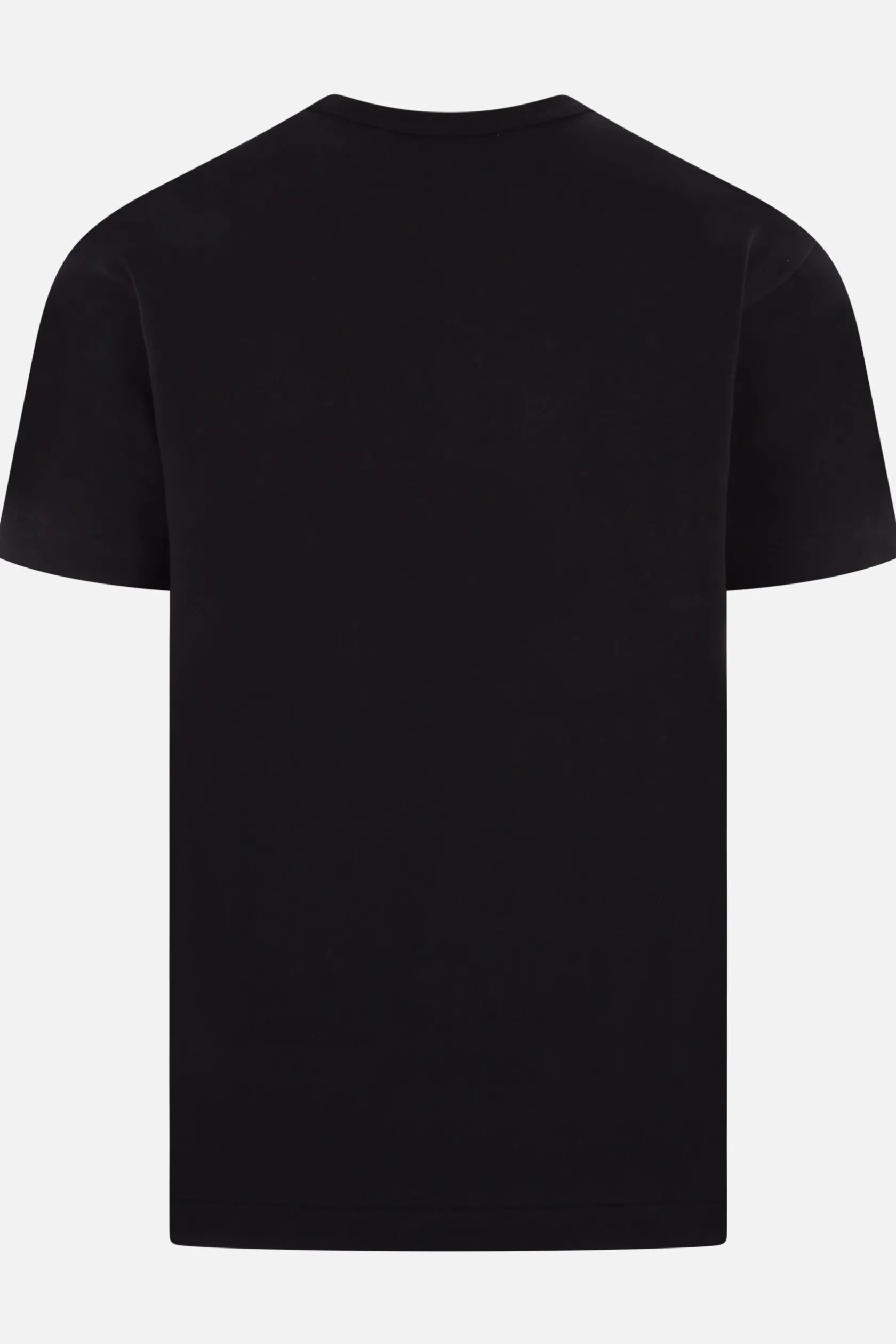 Topwear>COMME DES GARÇONS PLAY t-shirt in cotone patch logo Heart Nero