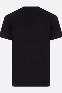 Topwear>COMME DES GARÇONS PLAY t-shirt in cotone patch logo Nero