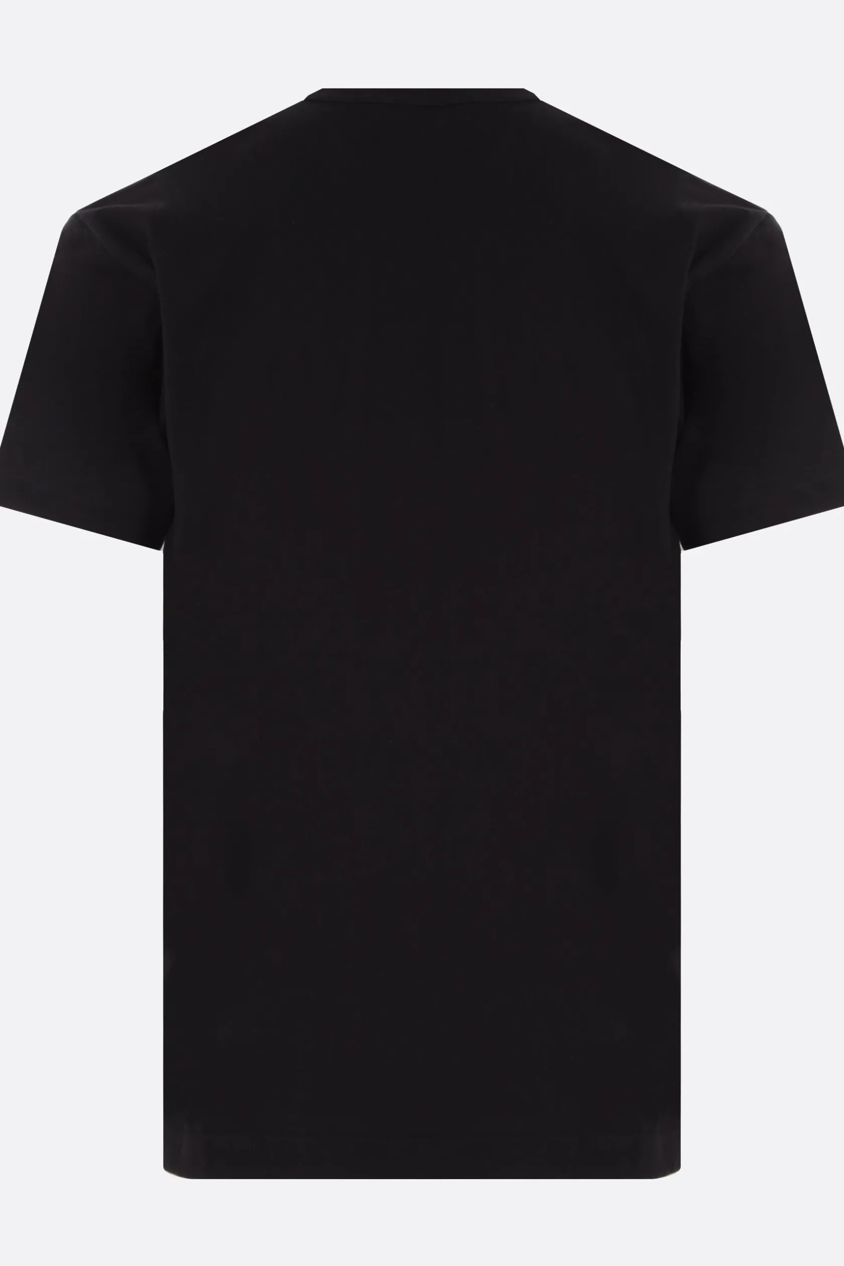 Topwear>COMME DES GARÇONS PLAY t-shirt in cotone patch logo Nero
