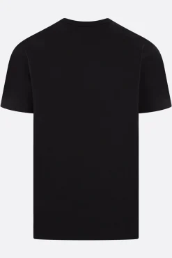 Topwear>COMME DES GARÇONS PLAY t-shirt in cotone patch logo Heart lamé Nero