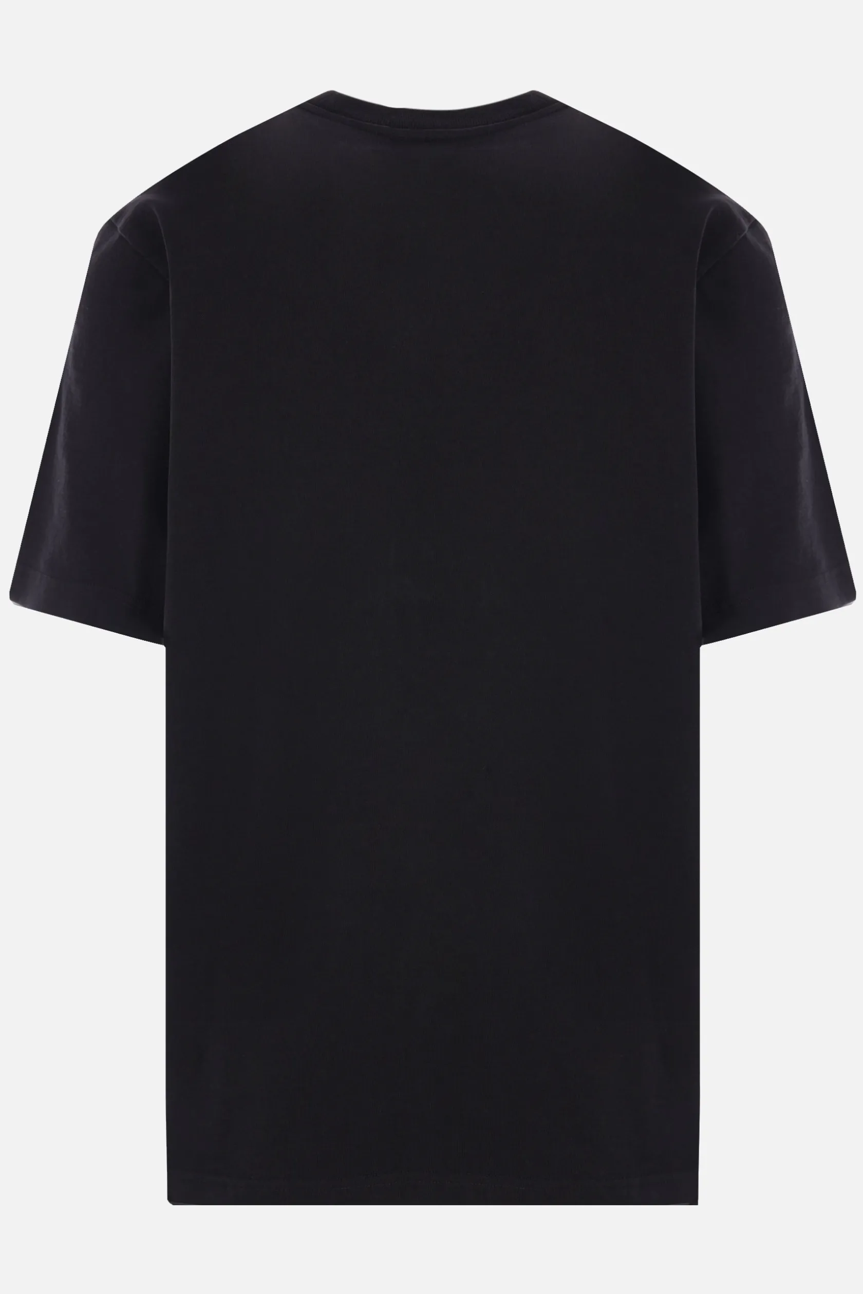 Topwear>MAISON KITSUNÉ t-shirt in cotone patch Speedy Fox Head Nero
