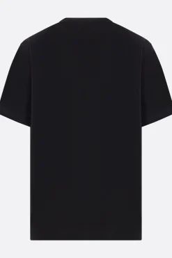 Topwear>JW ANDERSON t-shirt in cotone ricamo logo Anchor Nero