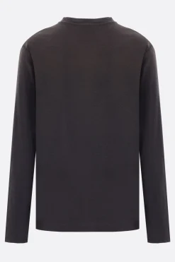 Topwear>ACNE STUDIOS t-shirt in cotone stampa 1996 Nero