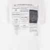 Topwear>MM6 t-shirt in cotone stampa giornalistica Bianco