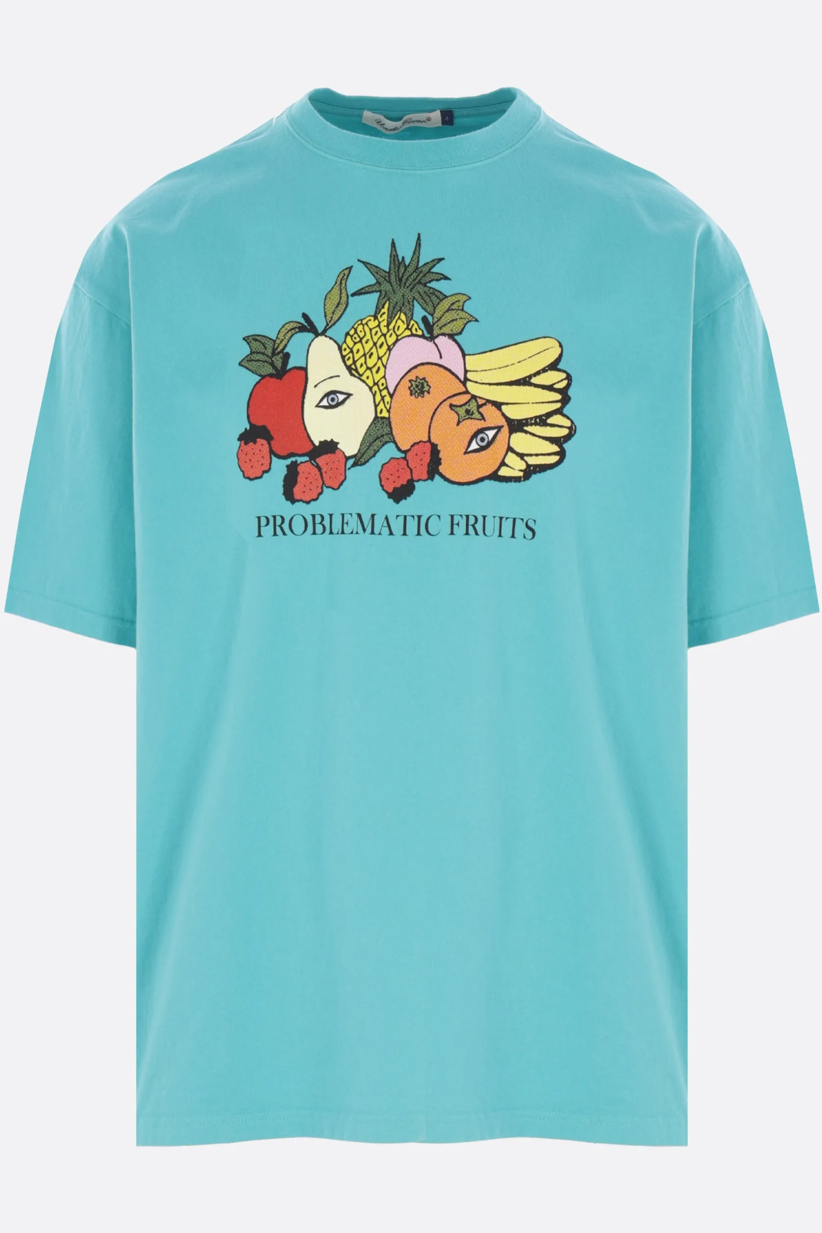 Topwear>UNDERCOVER t-shirt in cotone stampa grafica Blu