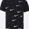 Topwear>BLACK COMME des GARÇONS t-shirt in cotone stampa grafica Nero