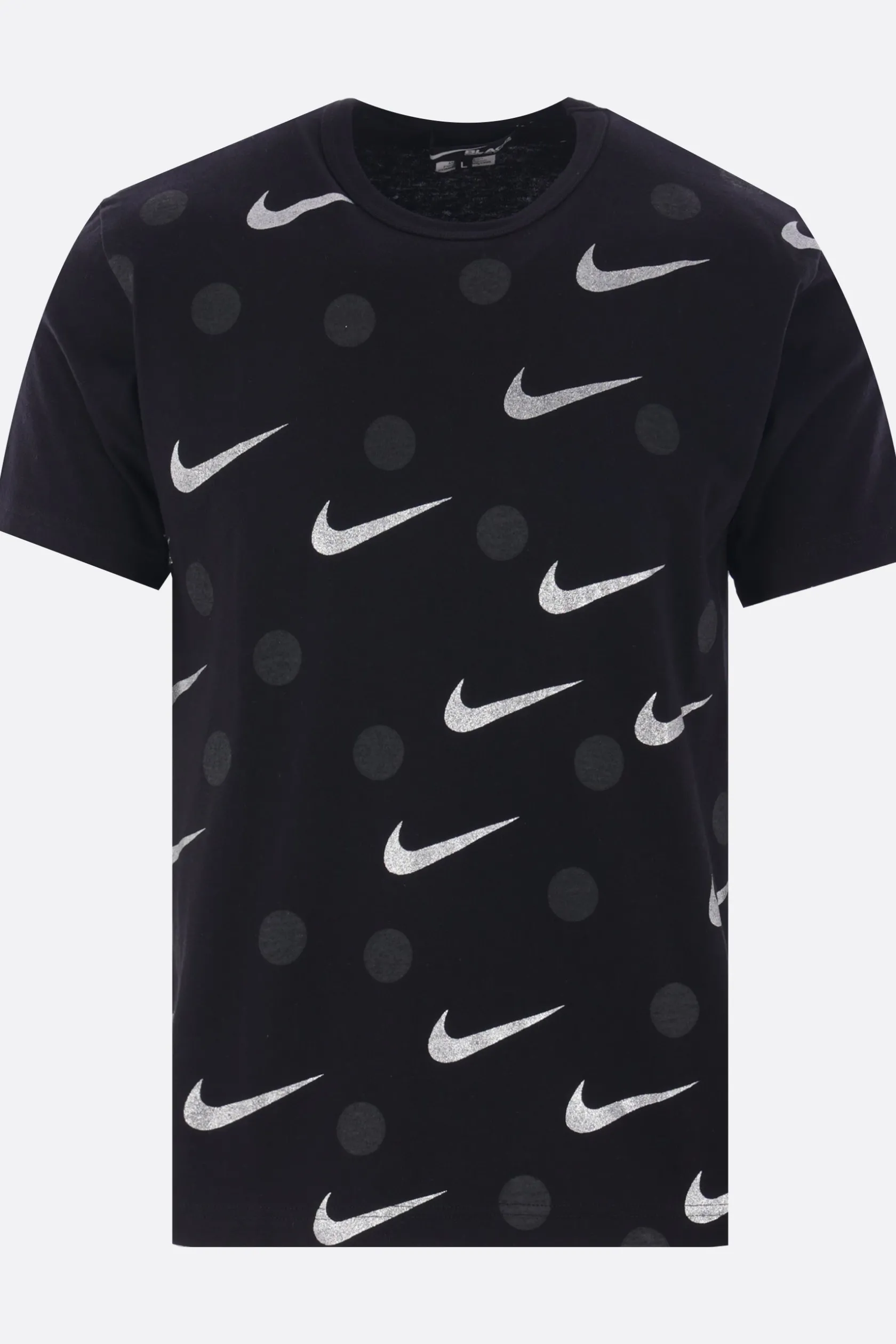 Topwear>BLACK COMME des GARÇONS t-shirt in cotone stampa grafica Nero